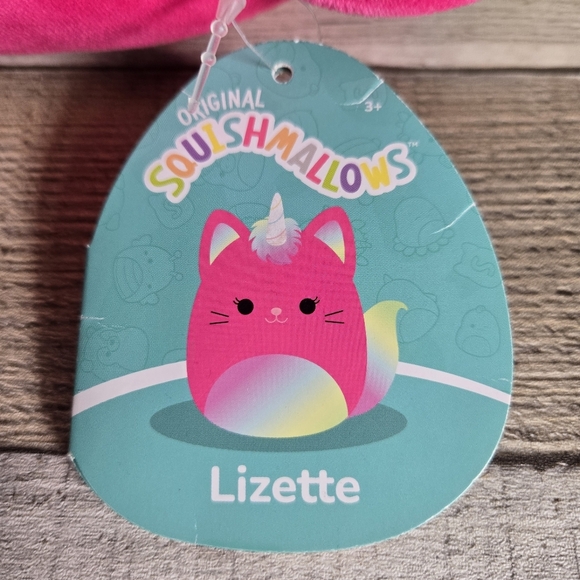 SQUISHMALLOWS | Lizette Pink Unicorn Cat Plush Toy - Picture 6 of 10